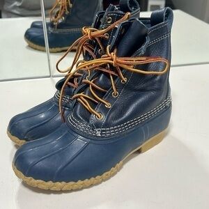 LL Bean 8" Raven Blue Thinsulate Duck Boots, Sz. 6m, RARE!